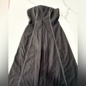 Mon Renn Strapless Black Dress with pockets